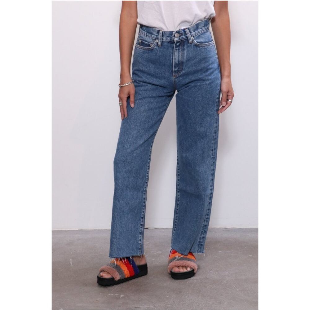 Simon Miller W006 Jean in Vintage Indigo wash Cropped Straight Leg Size 28